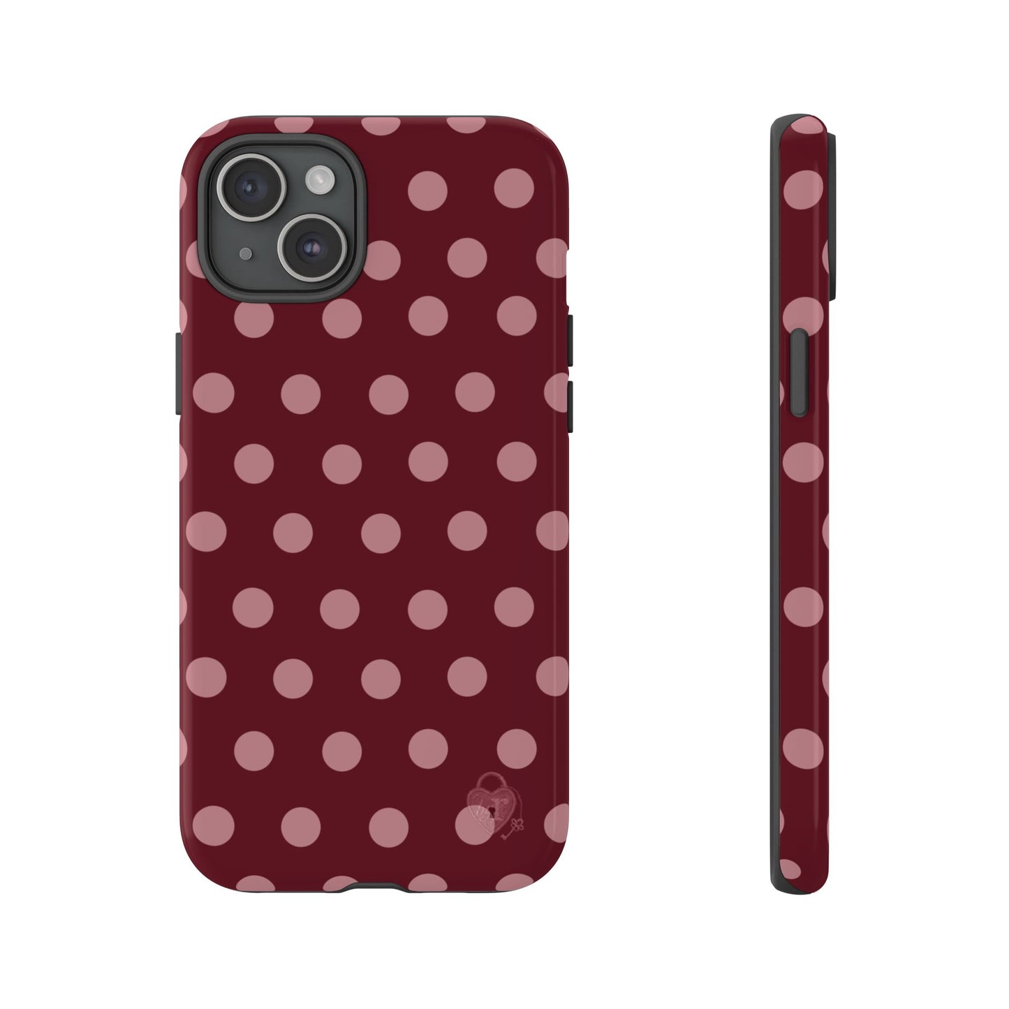 The Polka Dot Case (Burgundy)