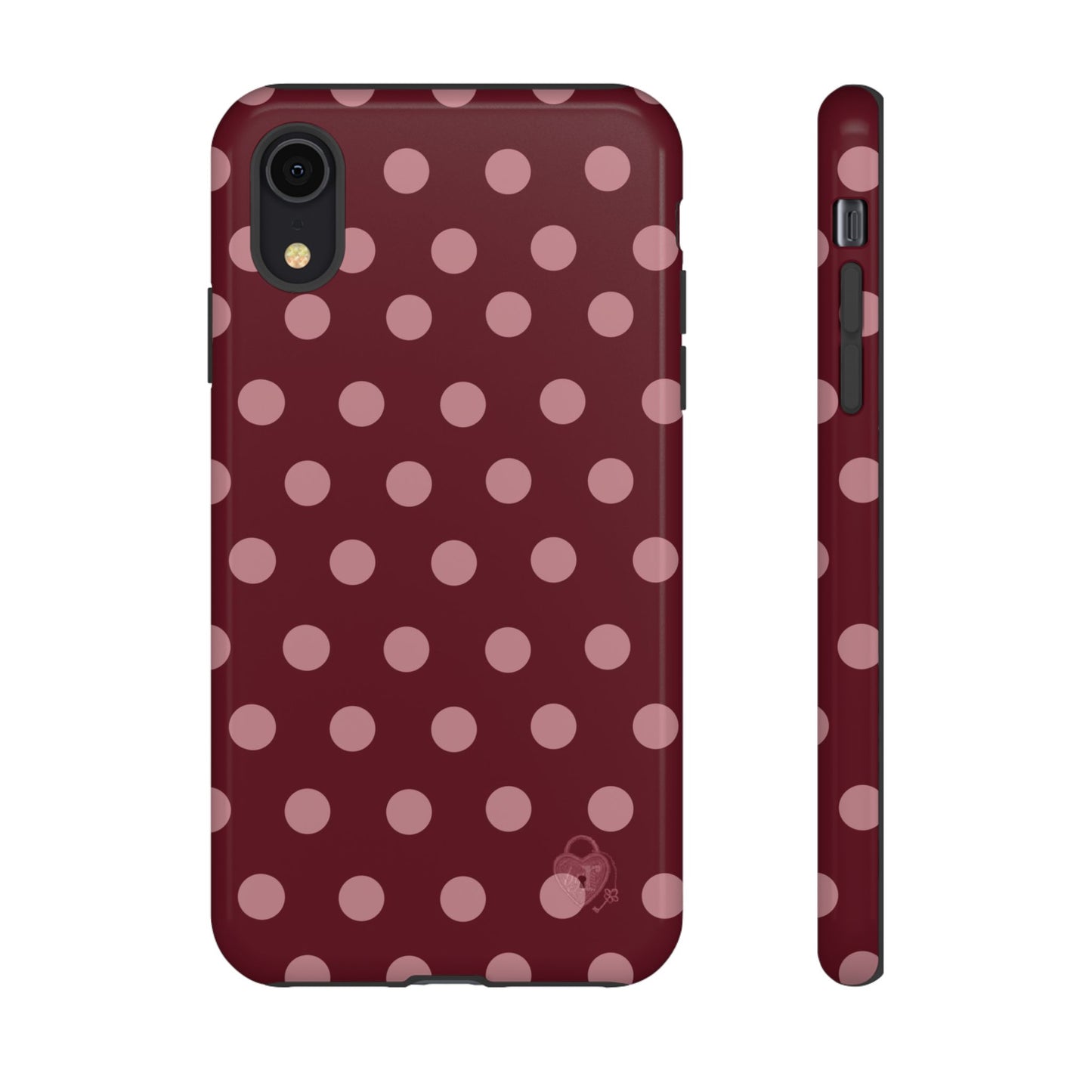 The Polka Dot Case (Burgundy)