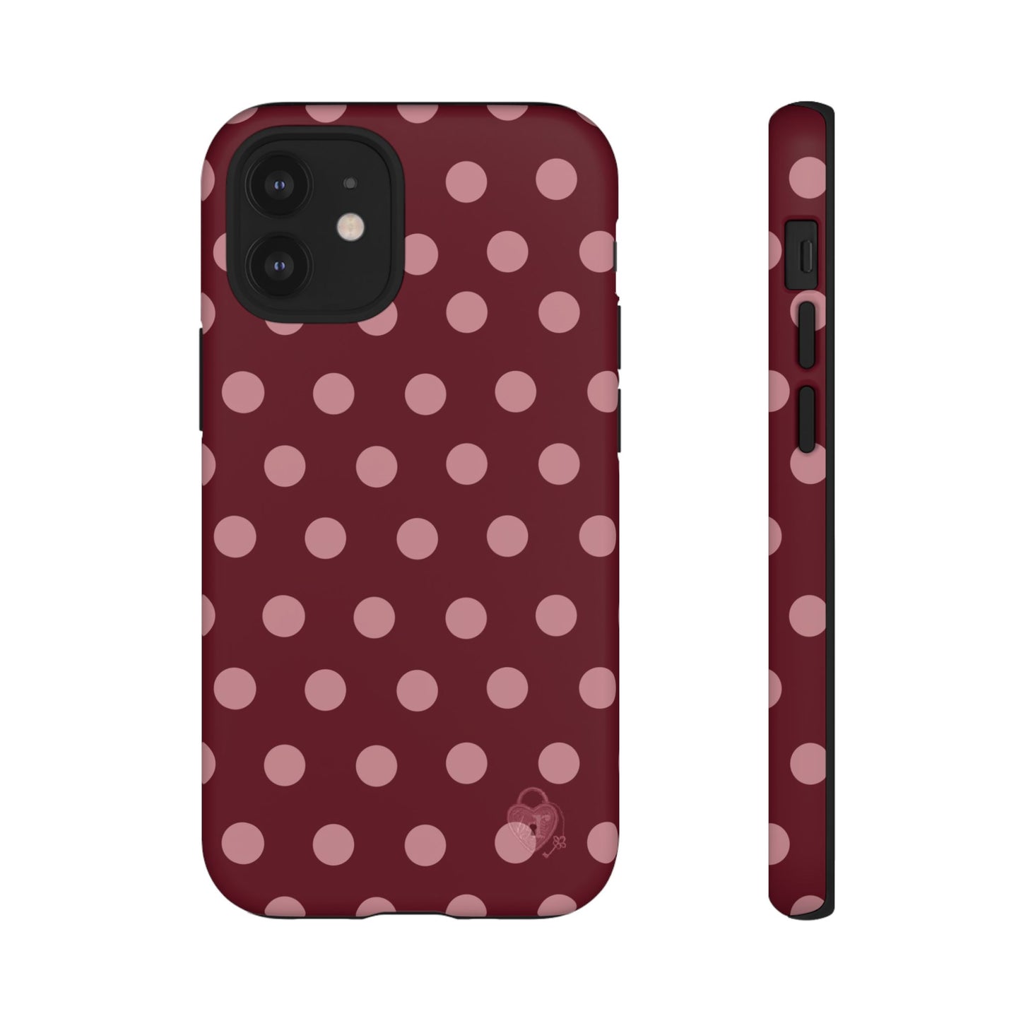 The Polka Dot Case (Burgundy)