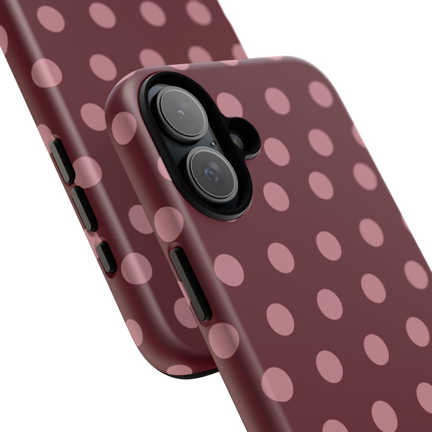 The Polka Dot Case (Burgundy)