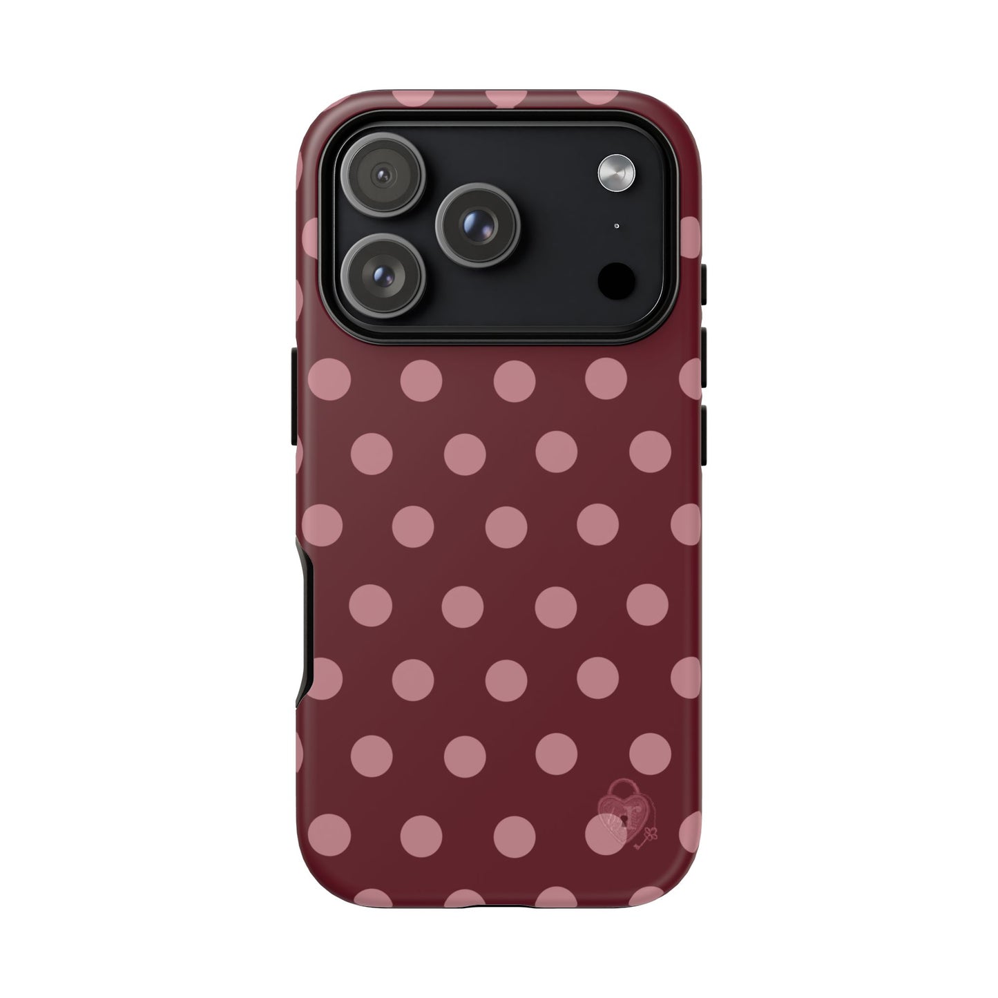 The Polka Dot Case (Burgundy)