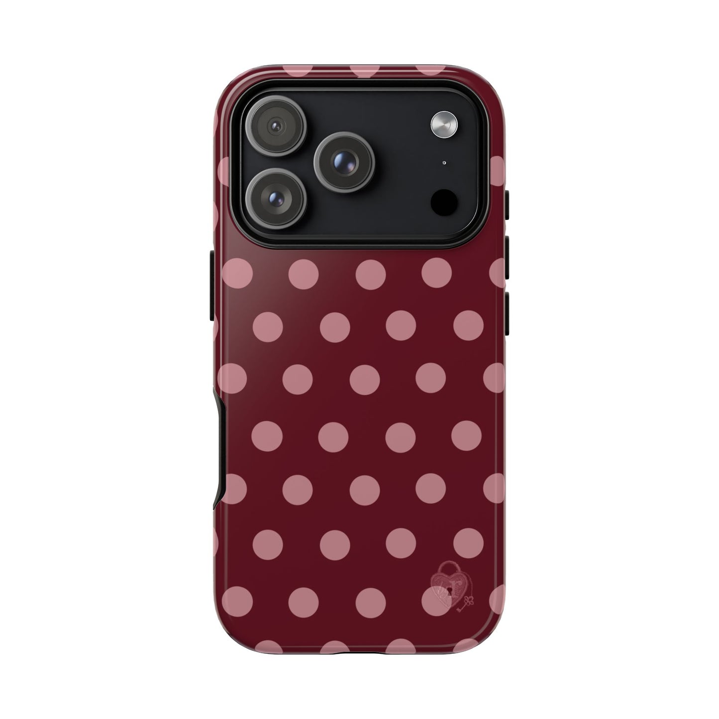 The Polka Dot Case (Burgundy)