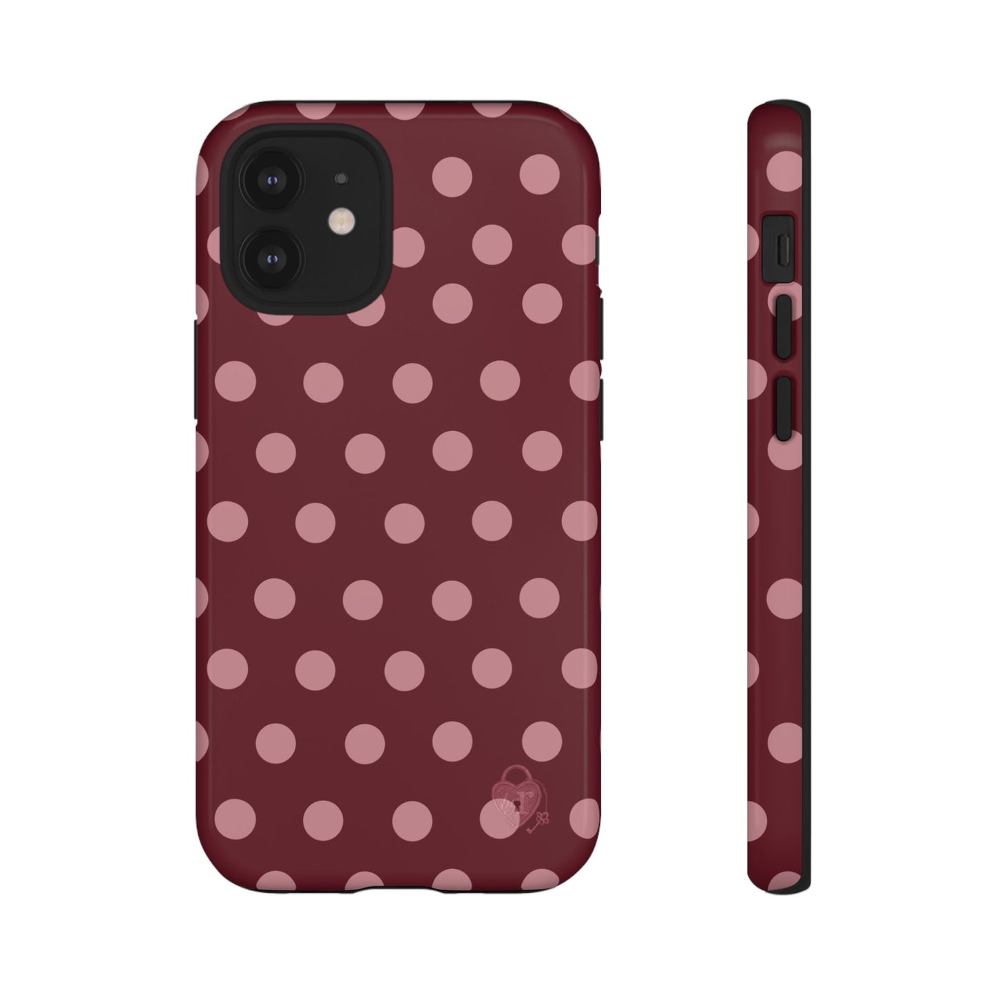The Polka Dot Case (Burgundy)