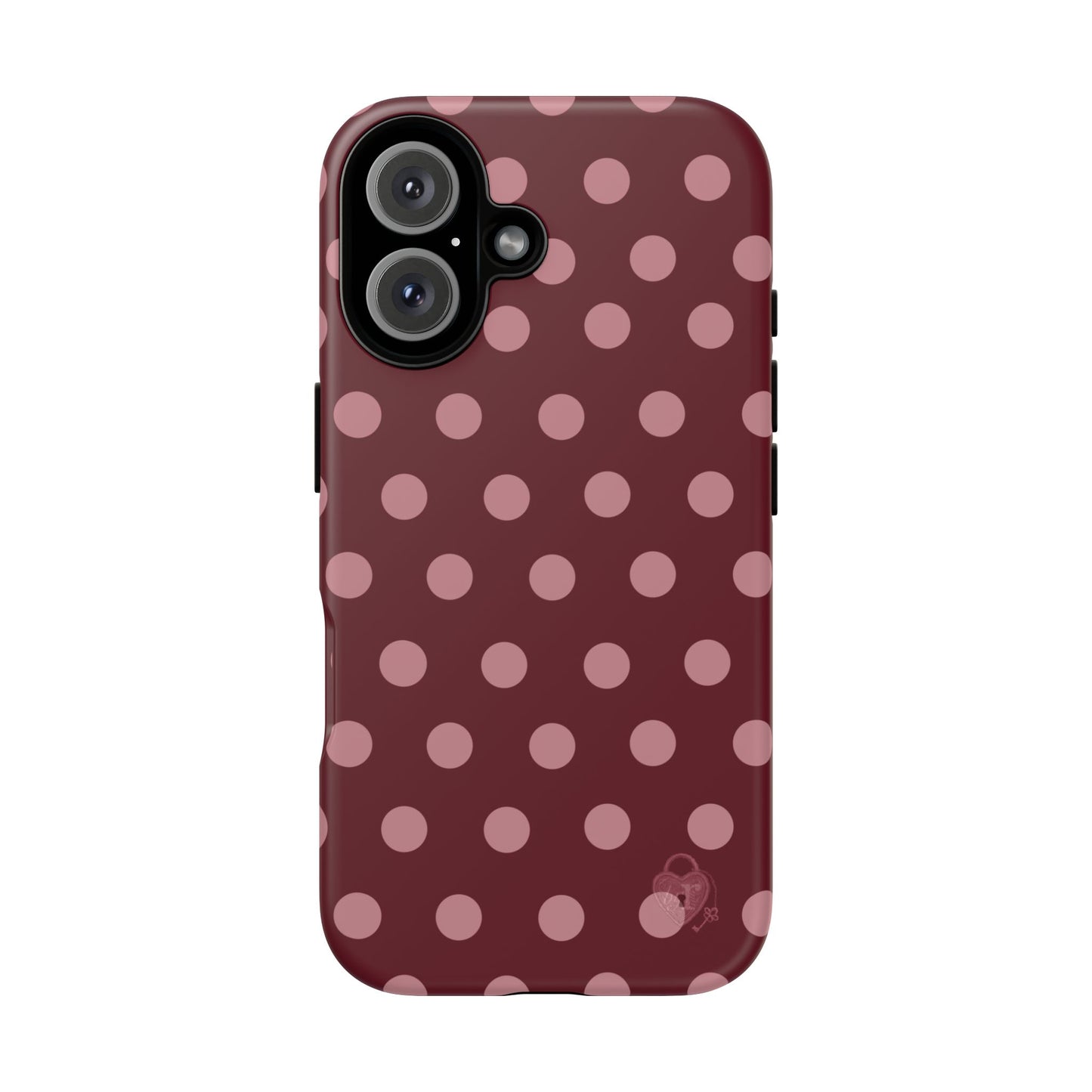 The Polka Dot Case (Burgundy)