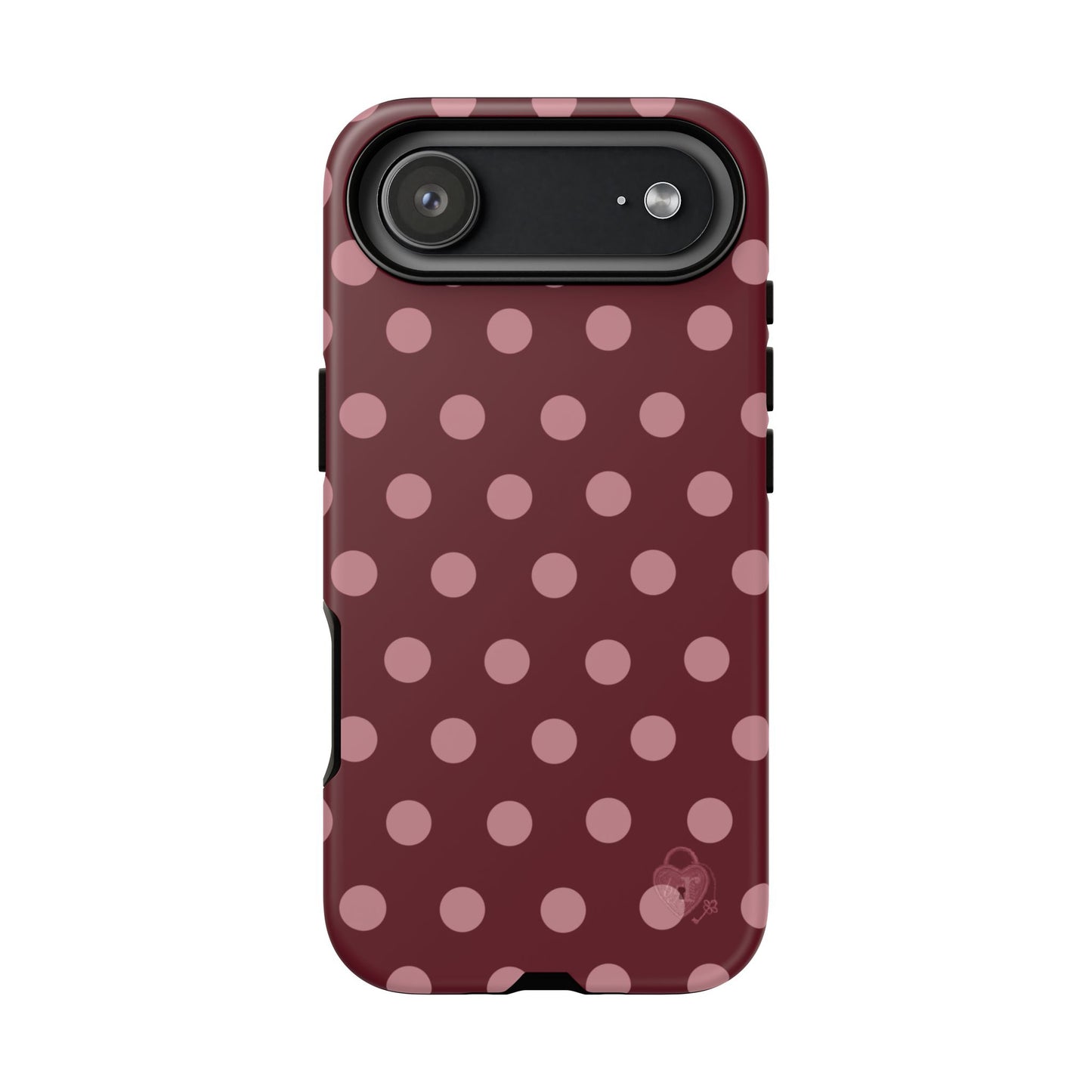 The Polka Dot Case (Burgundy)