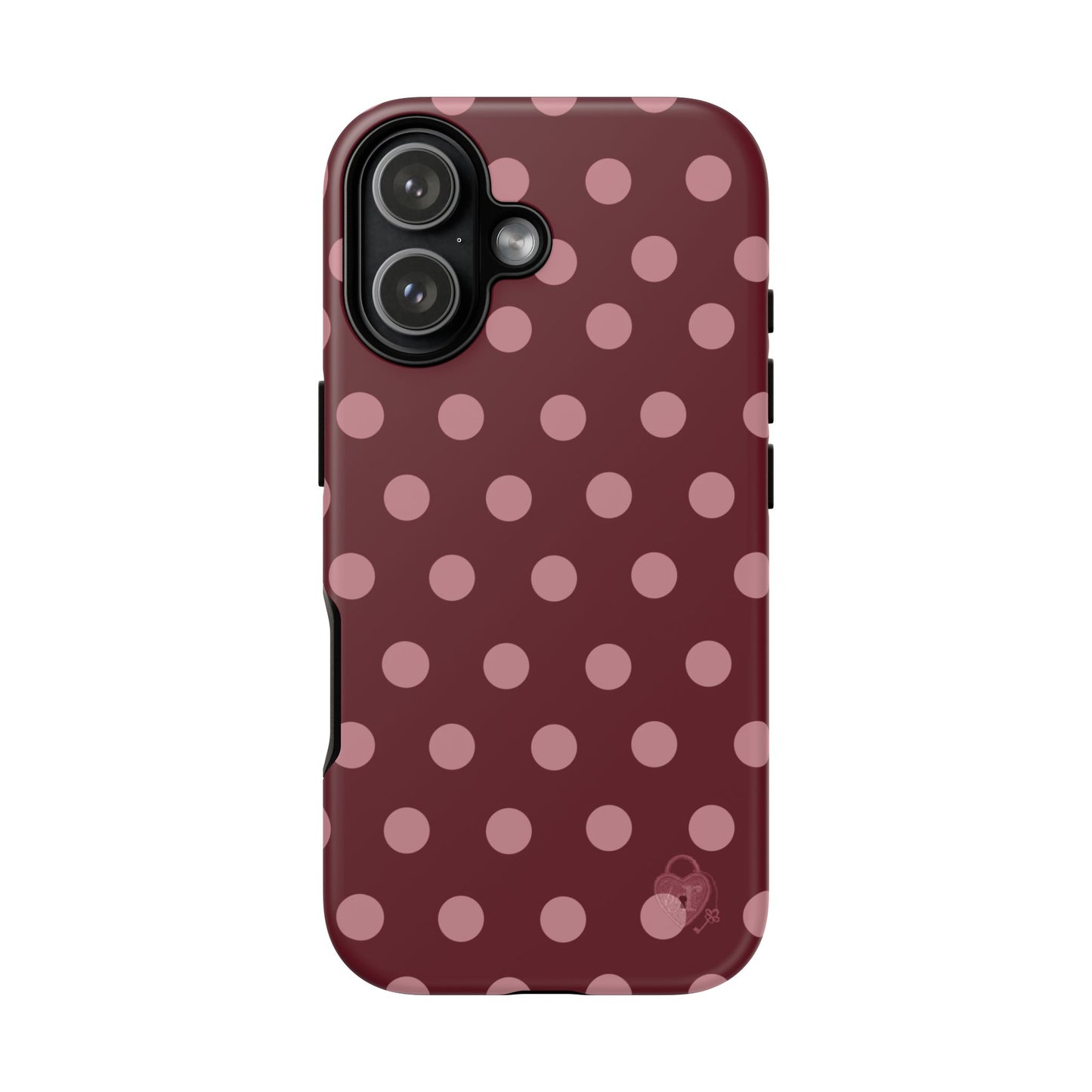 The Polka Dot Case (Burgundy)