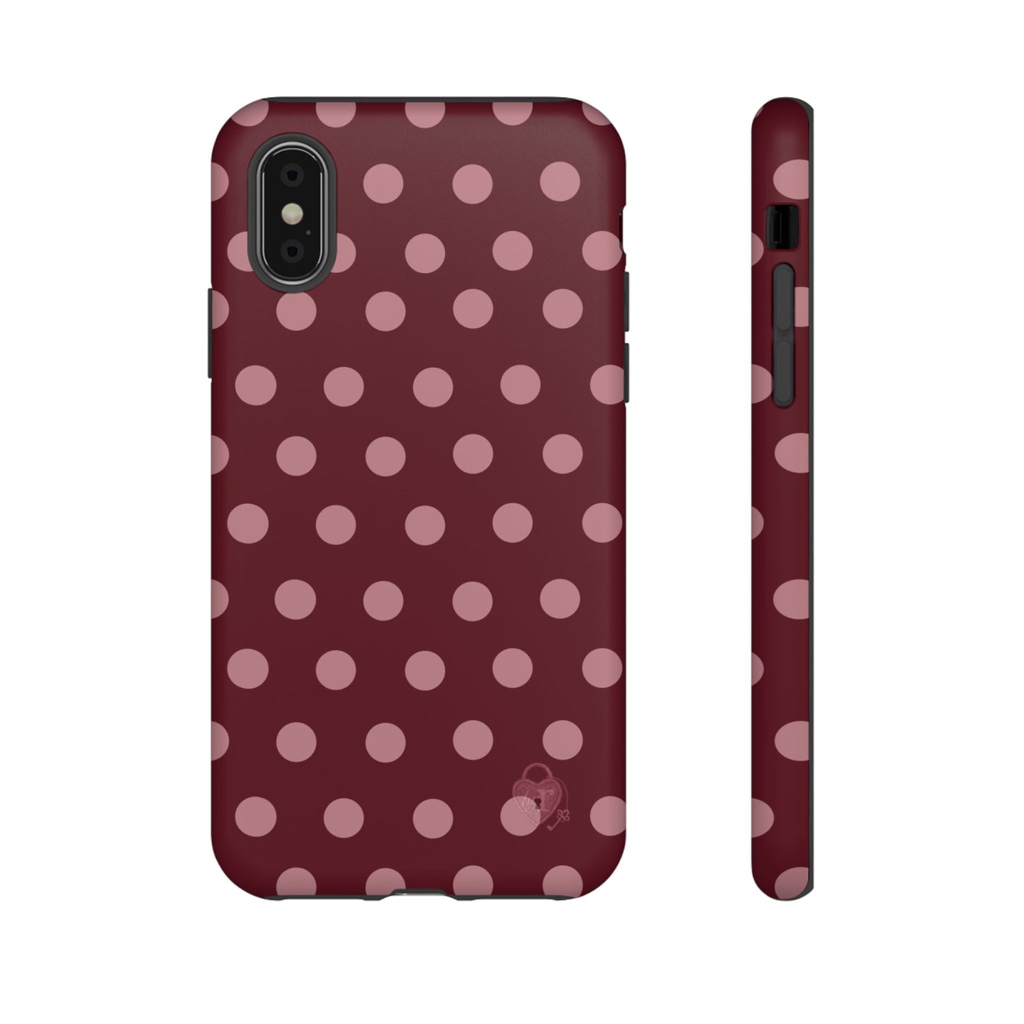 The Polka Dot Case (Burgundy)