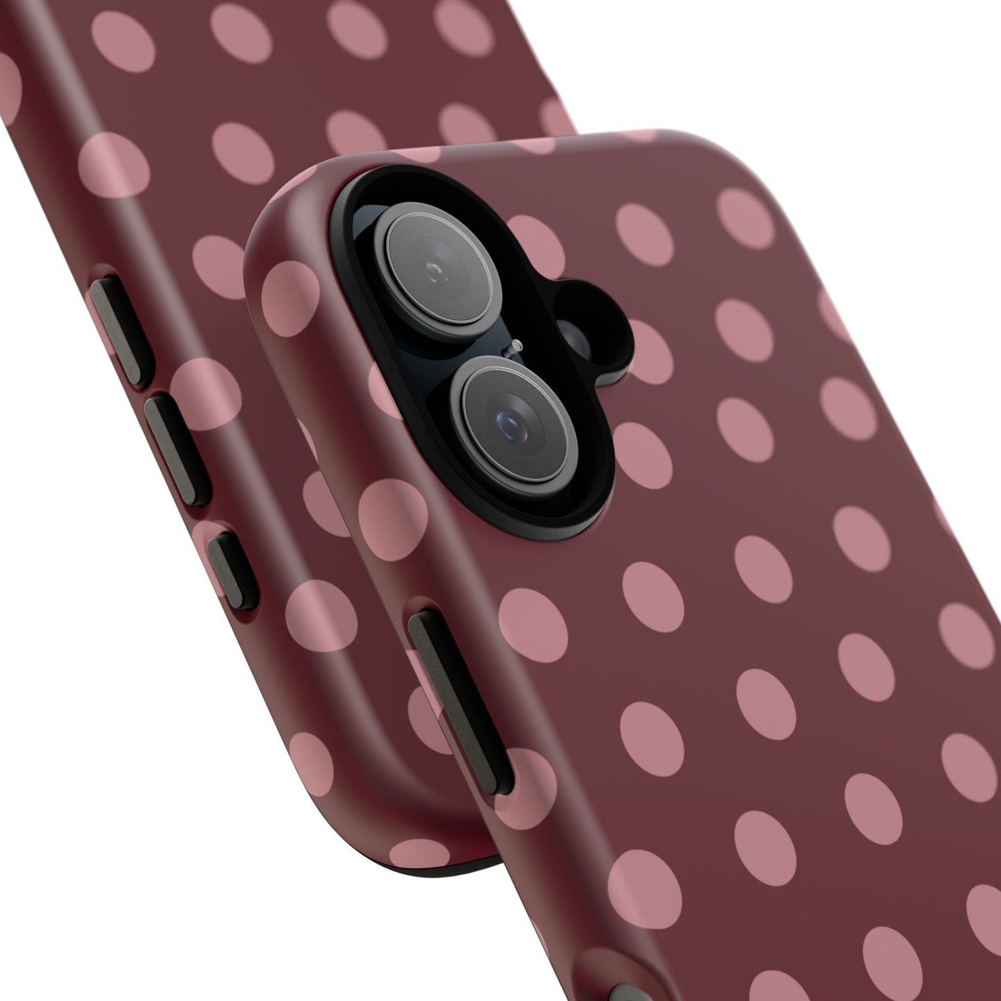 The Polka Dot Case (Burgundy)