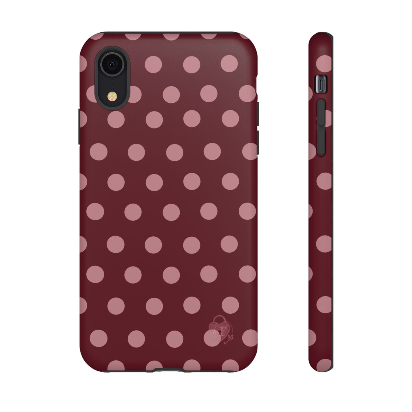 The Polka Dot Case (Burgundy)