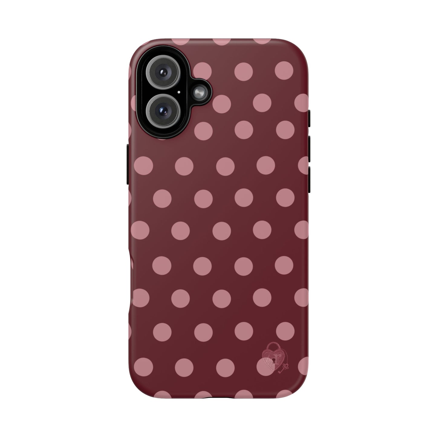 The Polka Dot Case (Burgundy)