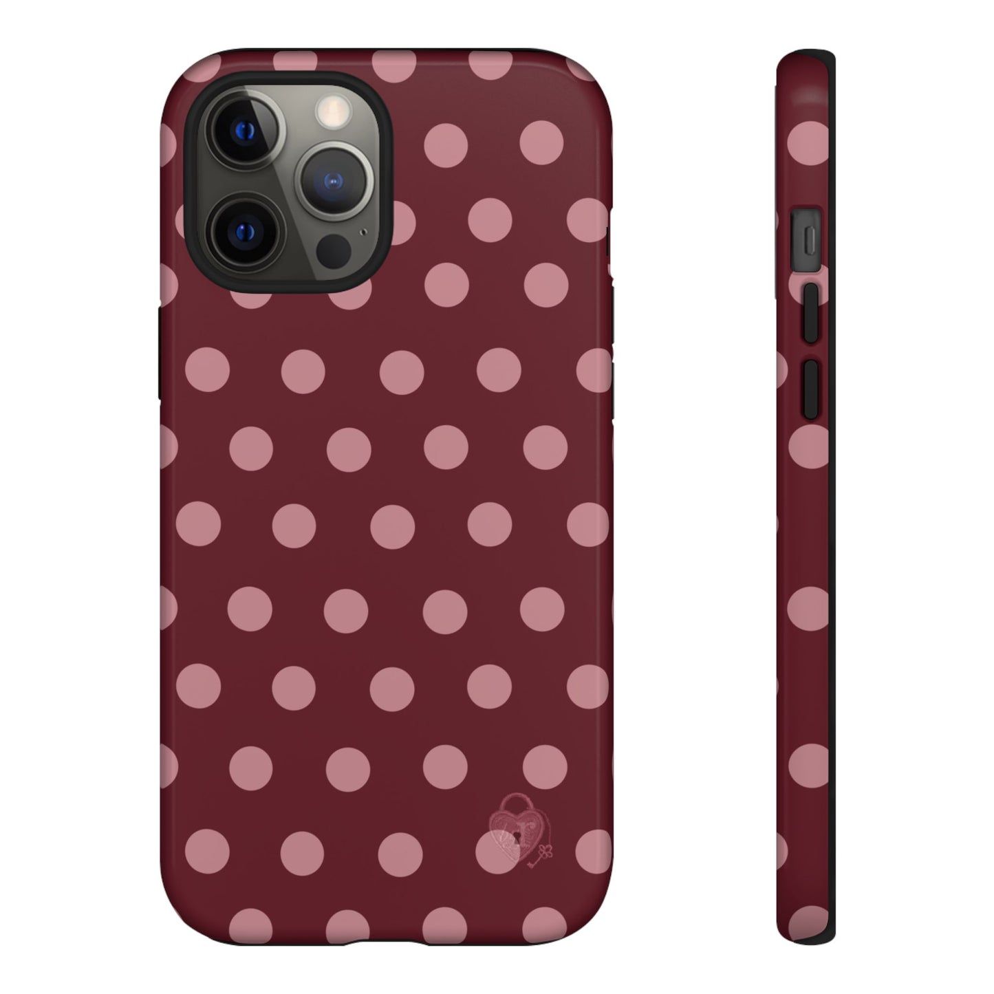The Polka Dot Case (Burgundy)
