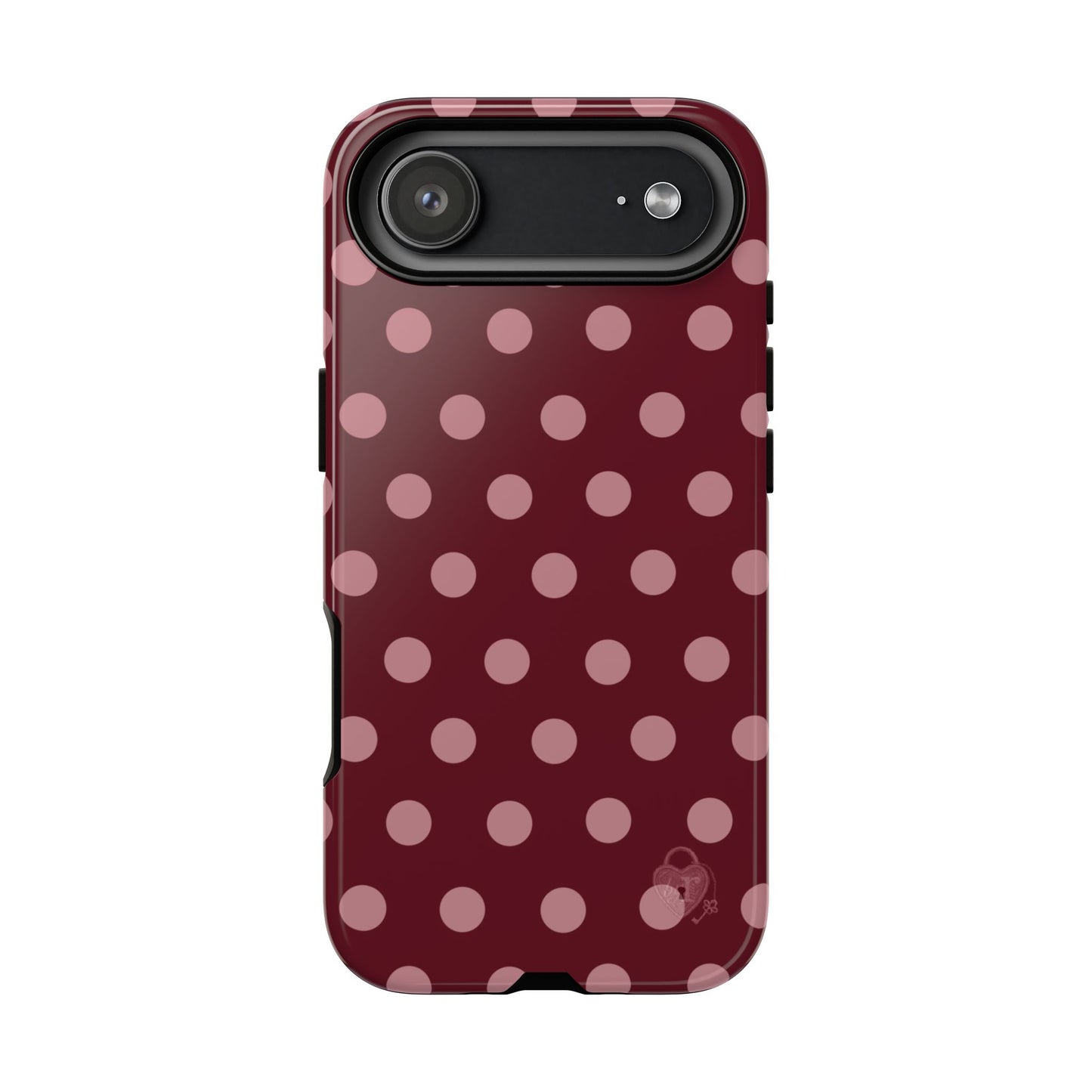The Polka Dot Case (Burgundy)