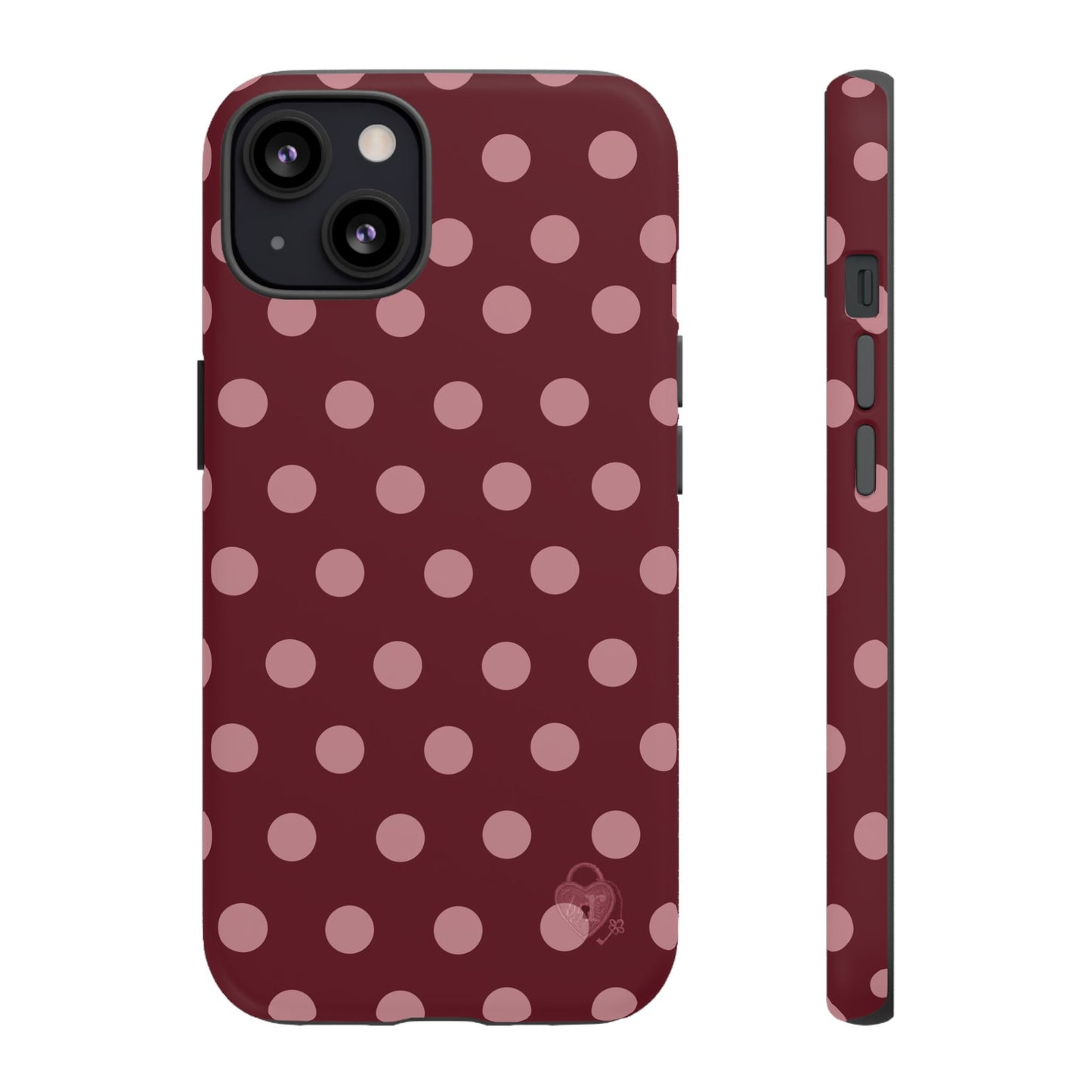 The Polka Dot Case (Burgundy)